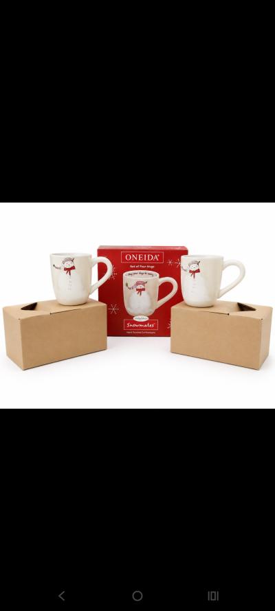 Oneida Snowmates Christmas Mug Set of 4 - Thumbnail 3