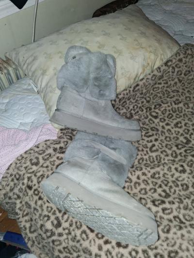womens fashion furry egg style boots size 10 - Thumbnail 3