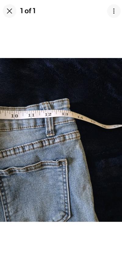 womens Light blue cargo skinny jeans - Thumbnail 2