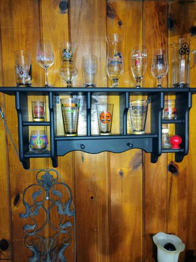 collectible glassware and bottles