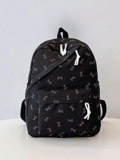couderoy pink bow backpack - Thumbnail 4