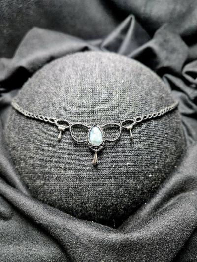 Handmade Aquamarine Macrame Necklace