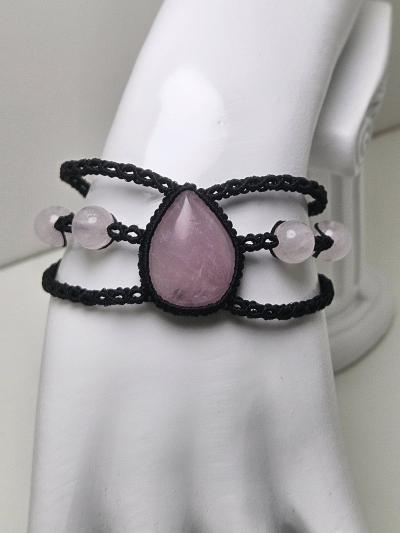 handmade Rose Quartz Bracelet