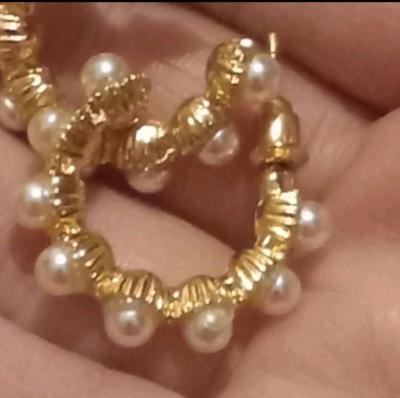 gold tone earrings - Thumbnail 5