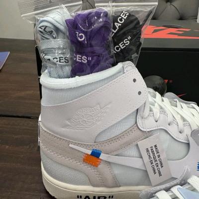 Air Jordan 1 High x VAA Virgil Abloh Archive Alaska Size 12 - Thumbnail 4