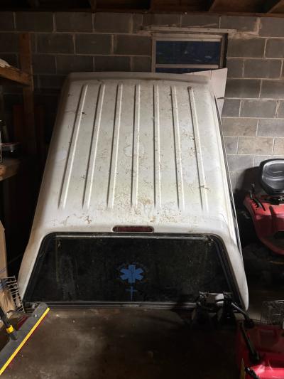 camper shell white used