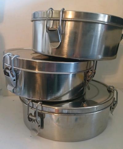 Stainless Steel Putaway Food or Storeaway Items Containers