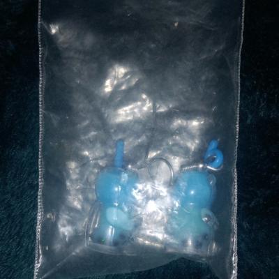 blue Boba bear earrings never worn - Thumbnail 2