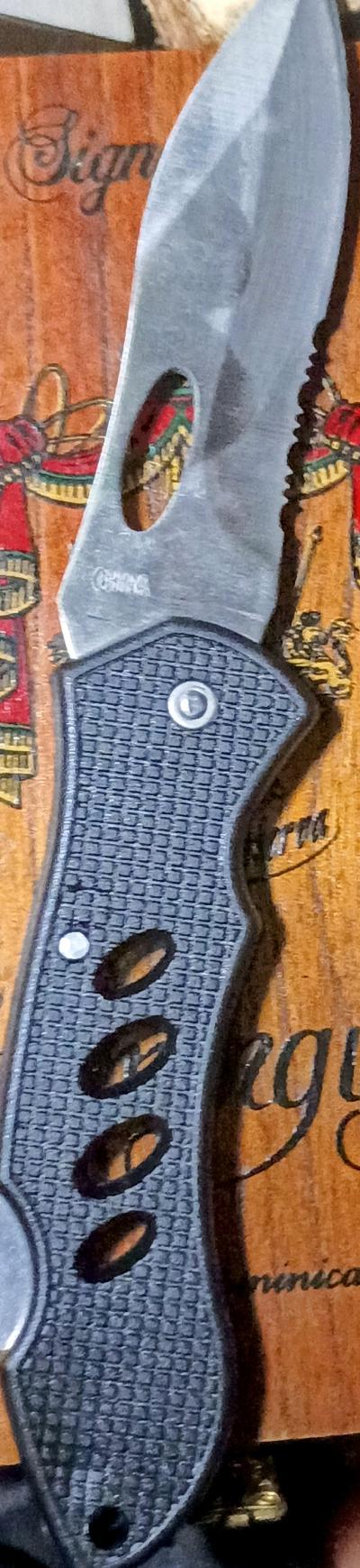 Black Handle pocket knife New - Thumbnail 2