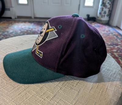 Vintage ANNCO NHL 90s Anaheim Mighty Ducks Snapback Hat RARE - Thumbnail 5