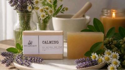 Calming Natural Homemade Soap Bar