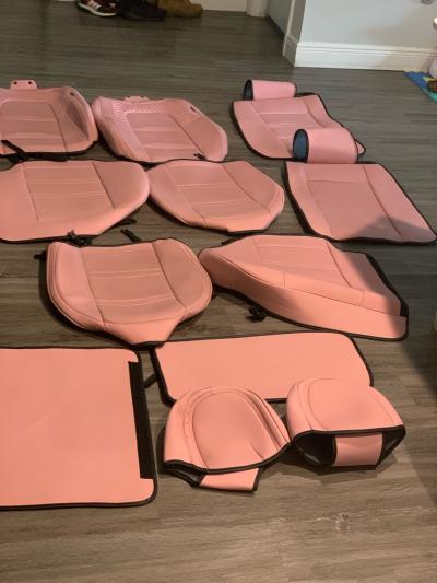 Pink car seat covers by COVERADO - Thumbnail 2