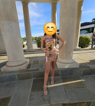 Lulus Rose Gold Sequin Womens Dress XXS Hoco or party - Thumbnail 5