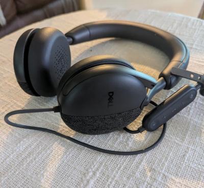Dell Pro Wired Headset Active Noise Cancelling WH5024 Black - Thumbnail 4