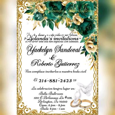 invitaciones para quinceaera o bodas o cualquier evento - Thumbnail 10