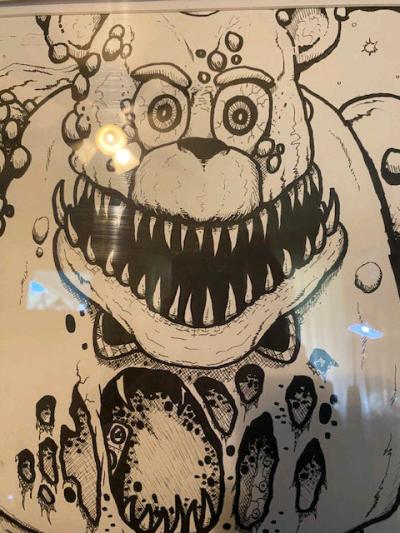 Special Custom made Five Nights at Freddys artwork