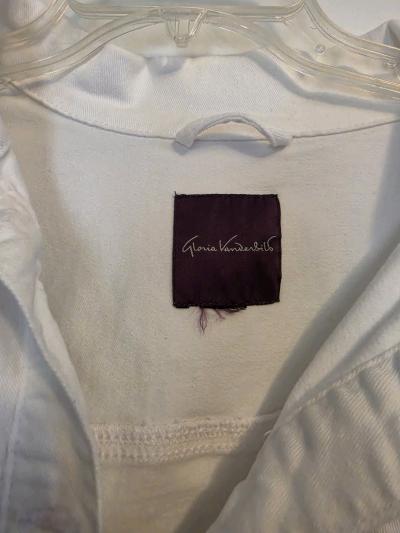 Womens 3X White Denim Jacket - Thumbnail 3