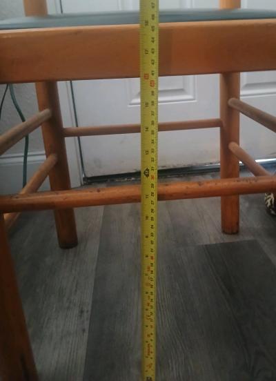 Exact Cash Only and Door Pickup Only  4 Wooden Brown Chairs - Thumbnail 5