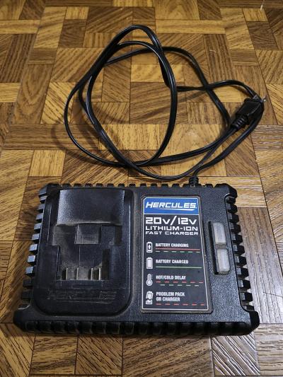 HERCULES 20V12V LithiumIon Fast Charger Black Charges 1 Batt - Thumbnail 2