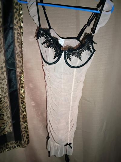 A Nice Womens New Sexy Light Pink Lingerie Outfit with Panti