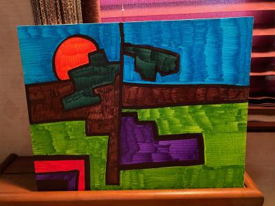 Art on canvas panel 11x14 - Thumbnail 5