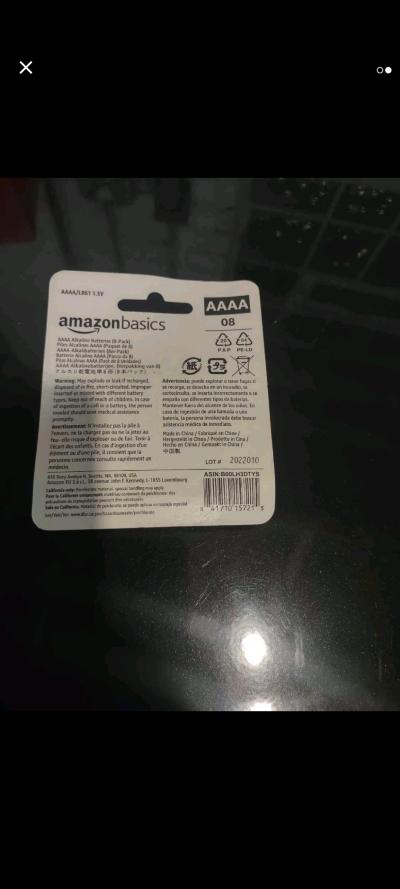 Amazon Basics AAAA Batteries 8 Pack New - Thumbnail 2