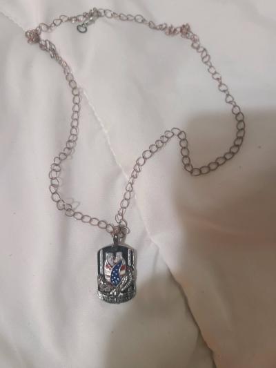 chain necklace with eagle on it