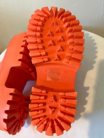 jeffrey campbell Clogge Orange Fashion Slip Mile Clog Sandal - Thumbnail 4