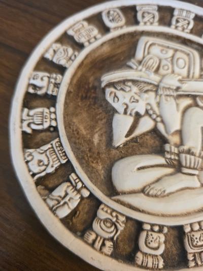 Vuntage Mayan Tzolkan Sacred Calendar  Relief Wall Plaque 55 - Thumbnail 4