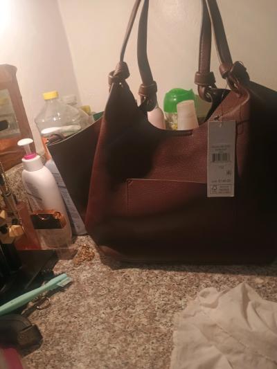 chocolate brown DKNY Paula Medium Tote