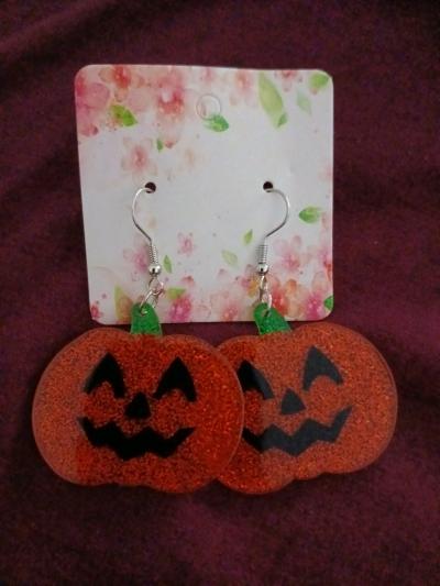 pumpkin earrings