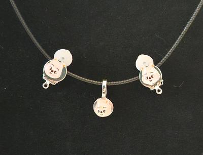 Handmade Stray Kids Han Clip on Earrings with Necklace