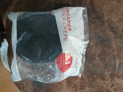 American Greetings Black Crepe Paper Streamer Roll