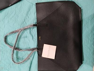 Donna Karan New York Black Pebbled Leather Tote Bag - Thumbnail 4