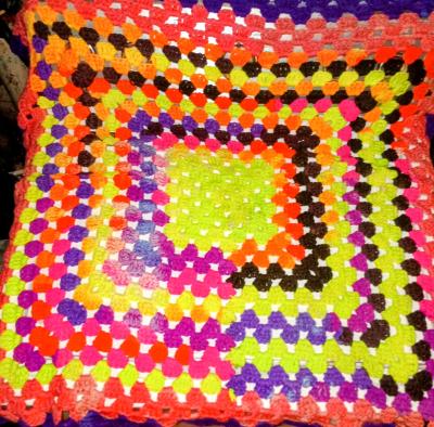 Multi colored Crochet Blankets - Thumbnail 4