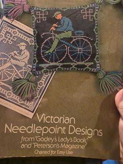 Victorian style needlepoint book