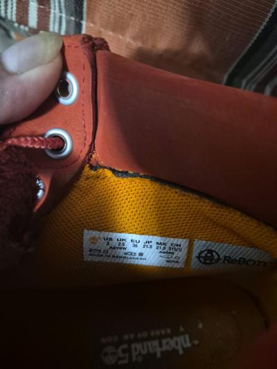 Timberland Premium 6Inch Waterproof Boots Red Good Condition - Thumbnail 5