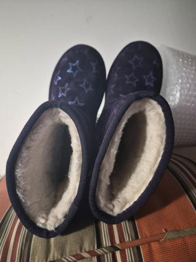 UGG Kids Classic II Iridescent Stars Boots Nightshade Purple - Thumbnail 4