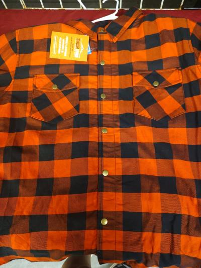 Padded flannel shirt sizes XS to 5XL - Thumbnail 2