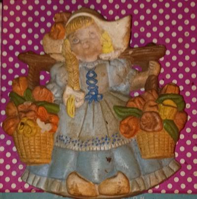 Glass Dutch Wall Decoration