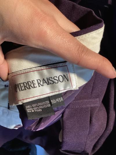 A Full Pierre Raisson Purple Formal Tuxedo Set - Thumbnail 5