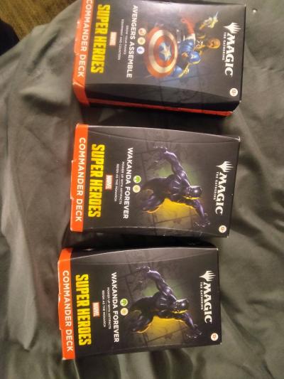 2 marvel commander deck boxes new