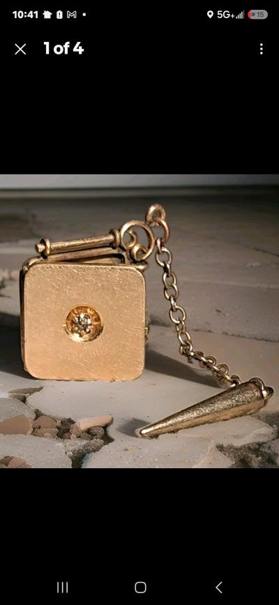 Antique Latd Victorian pocket watch fob by BB Co