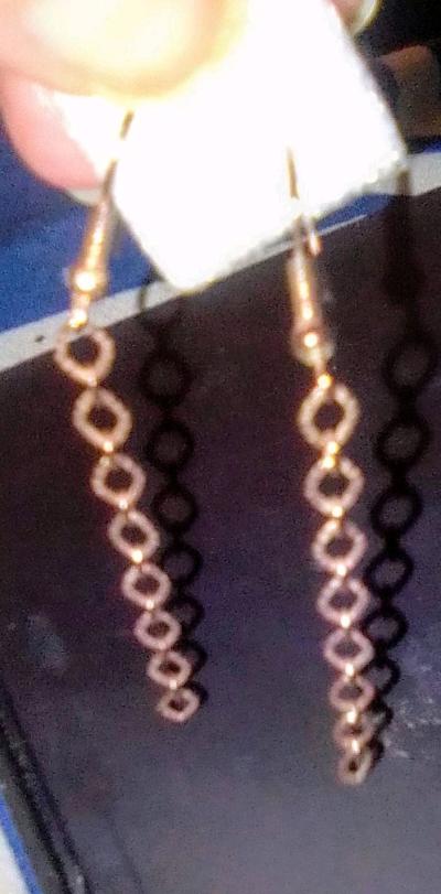 Rose gold plated earringsrNEW