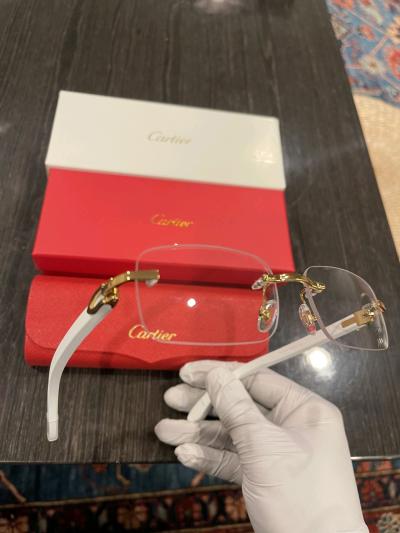 Cartier Sunglasses White Frame - Thumbnail 2