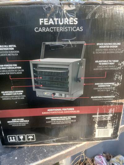 celing mount utility heater