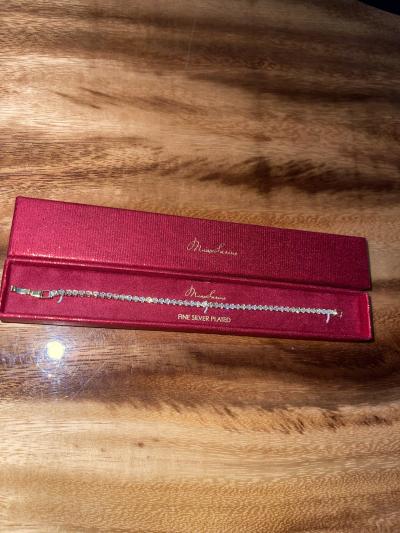 Tennis Bracelet Fine Silver Clasp - Thumbnail 2