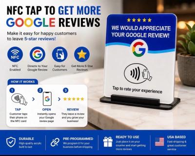 18 Pack NFC QR Code Customer Review Cards  Tap  Scan Busines - Thumbnail 2