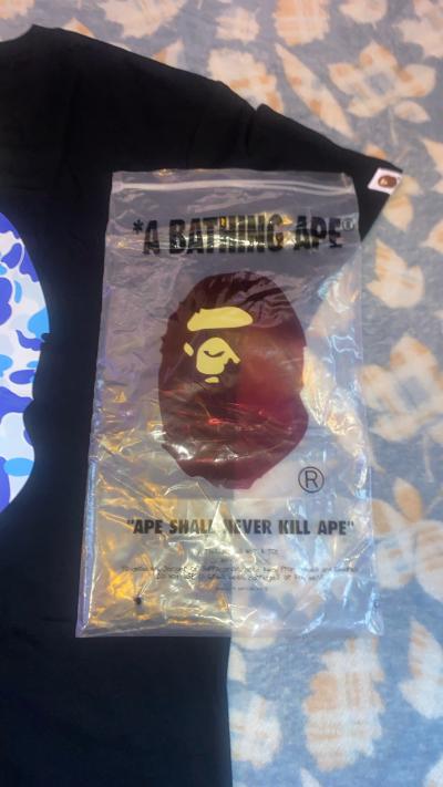 BAPE A Bathing Ape Blue Camo Ape Head TShirt - Thumbnail 3