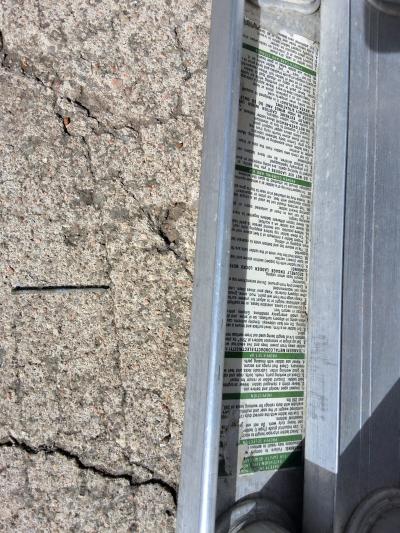 Bauer 20 Aluminum Extension Ladder  Type IA 300 lbs  Heavy D - Thumbnail 5